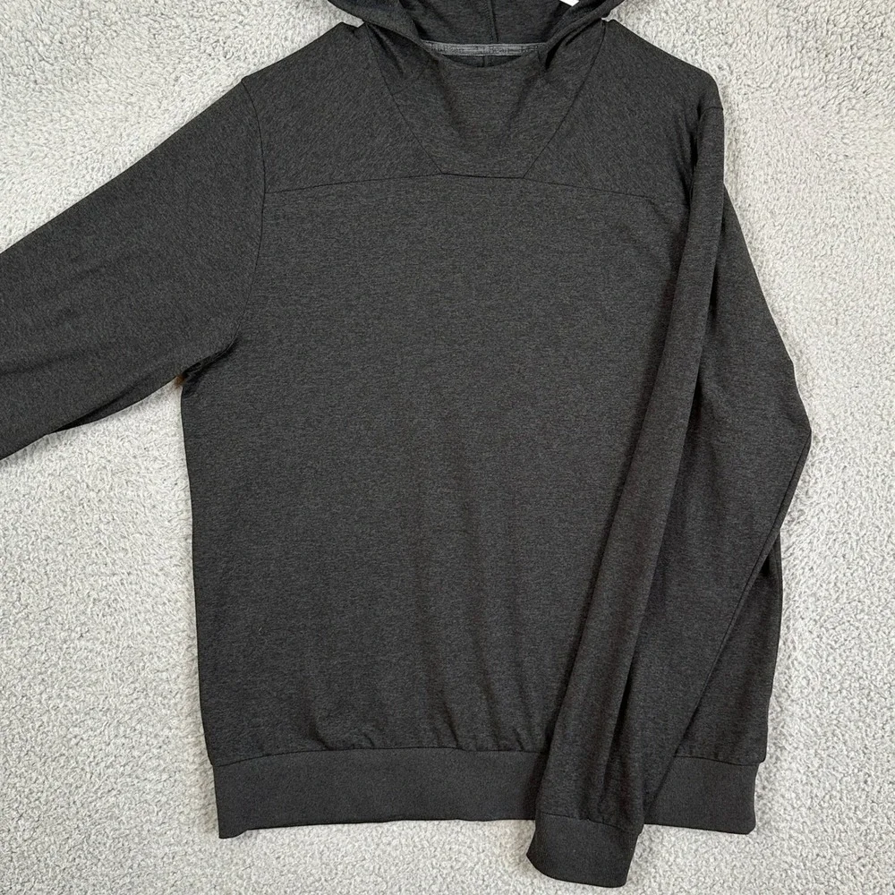 L.L. Bean Sweatshirt Hoodie Mens Medium Reg Dark Gray Athletic Slightly Fitted